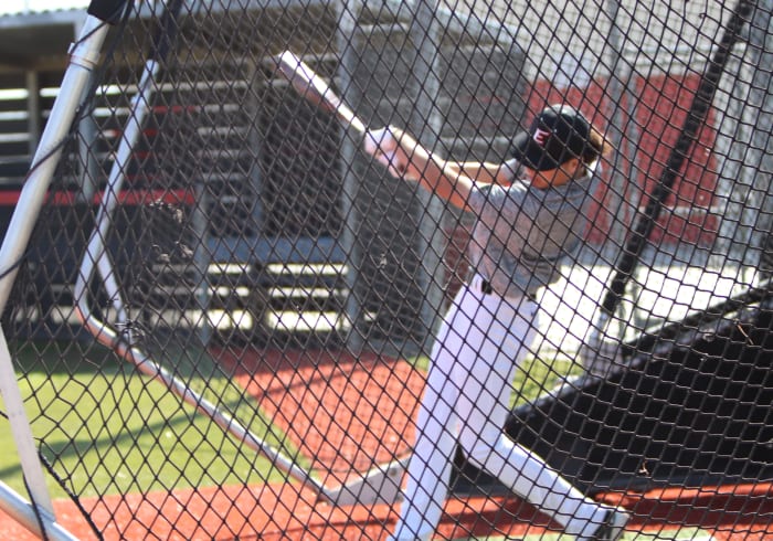 Brady hits from the left side.&nbsp;